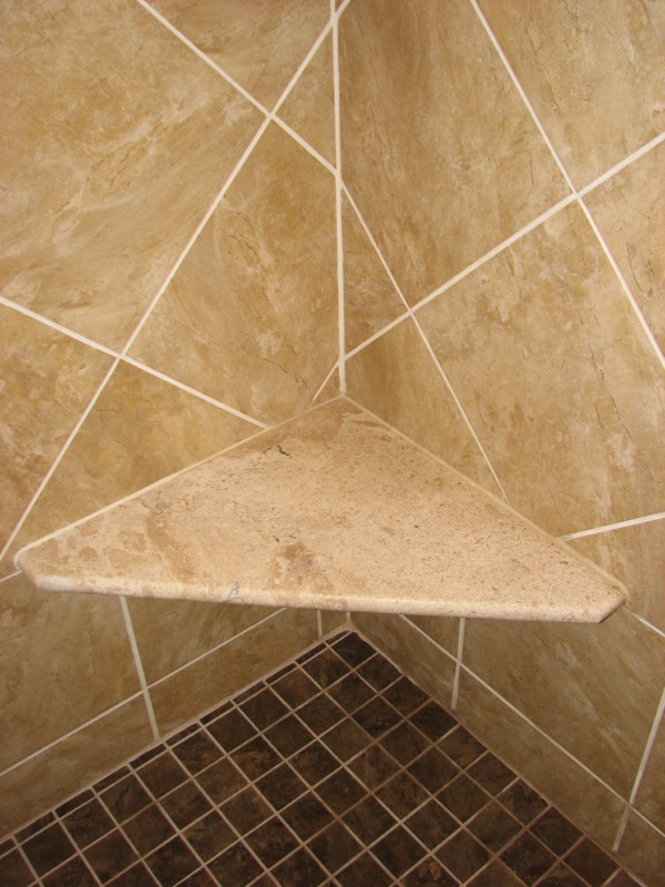 Installing Tile Shower And Floor, How To Put A Seat In Tile Shower